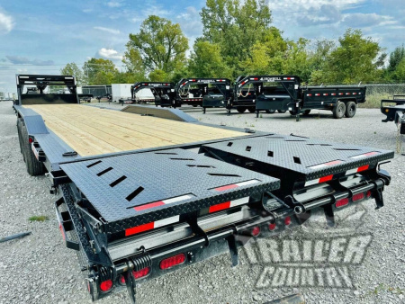 New 2026 New 40FT Triple Axle Low Profile 21k Heavy Duty Flatbed Equipment HOT SHOT Trailer