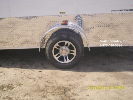 New 2026 Brand New Elite Series Custom Motorcycle 6x12 Single Axle, V-Nosed Enclosed Trailer