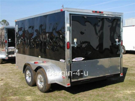New 2026 Brand New 6x12 Tandem Axle, V-Nosed Enclosed Motorcycle Trailer