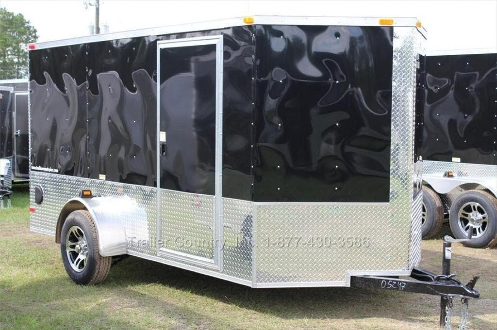 New 2026 Brand New Model 6 X 12 Single Axle, V-Nosed Enclosed Motorcycle Cargo Trailer