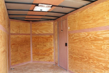 New 2026 Brand New Model 6 X 12 Single Axle, V-Nosed Enclosed Motorcycle Cargo Trailer