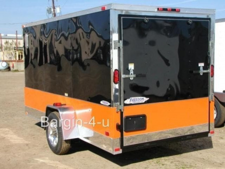 New 2026 NEW 6 X 12 Single Axle Motorcycle Trlr with Mag Wheels, D-Rings