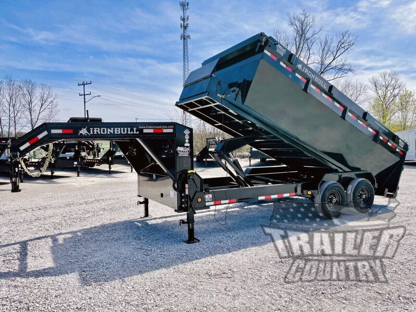 New 2026 New 83" x 16' , 14K Tandem Axle GN Roll-Off Dump Trailer w/ 1 = Stackable Dump Bin