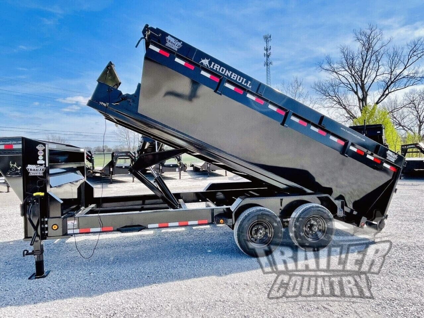 New 2026 New 83" x 16' , 14K Tandem Axle GN Roll-Off Dump Trailer w/ 1 = Stackable Dump Bin
