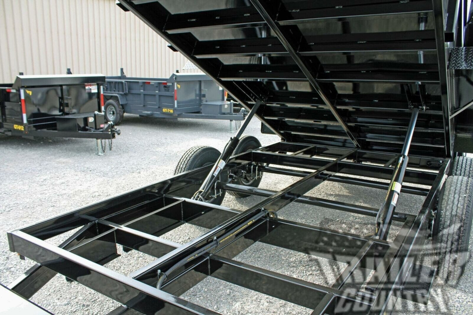 New Brand New 7' x 14' Bumper Pull Hydraulic Dump Trailer w/ 24" High Sides