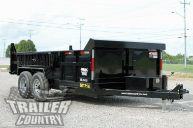 New Brand New 7' x 14' Bumper Pull Hydraulic Dump Trailer w/ 24" High Sides