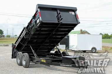 New Brand New 7' x 14' Bumper Pull Hydraulic Dump Trailer w/ 24" High Sides