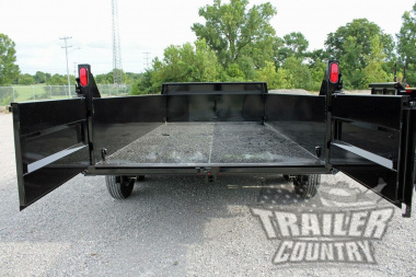 New Brand New 7' x 14' Bumper Pull Hydraulic Dump Trailer w/ 24" High Sides