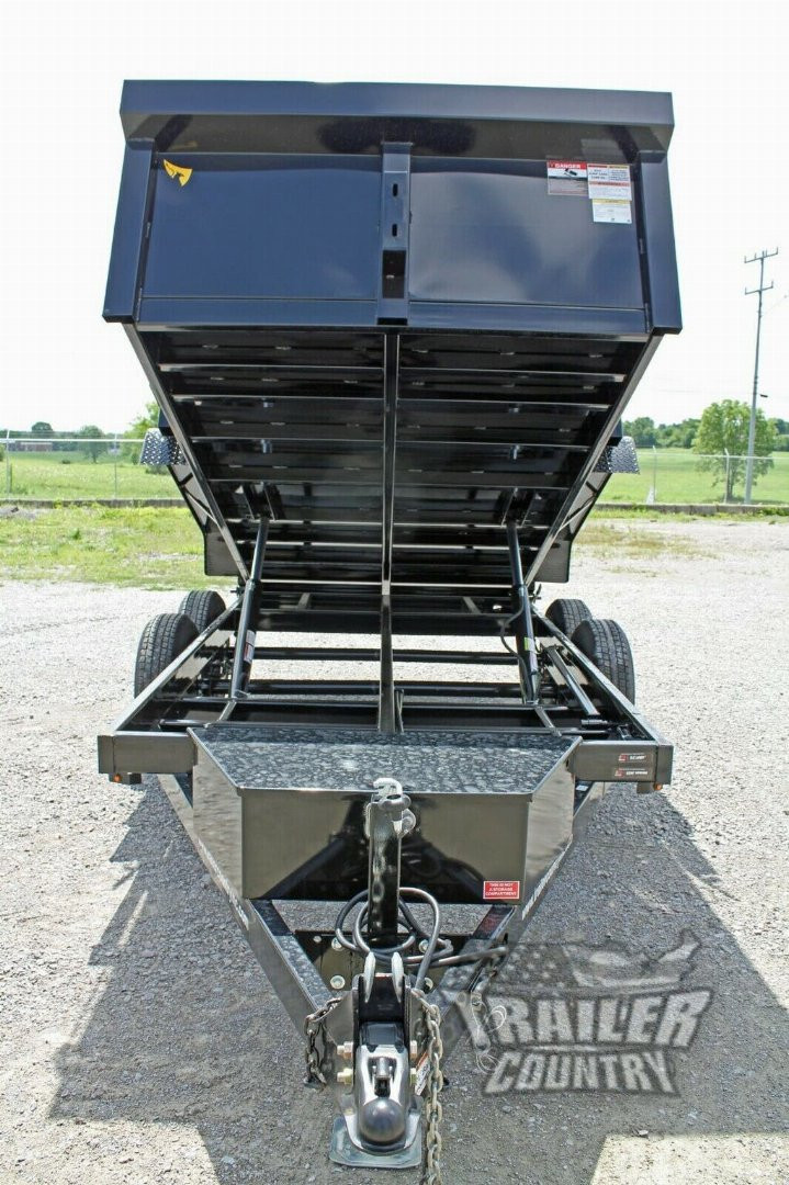 New NEW 6x12 Tandem Hydraulic Dump Trailer w/ Combo Spreader / Barn Gate, Ramps
