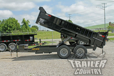 New NEW 6x12 Tandem Hydraulic Dump Trailer w/ Combo Spreader / Barn Gate, Ramps