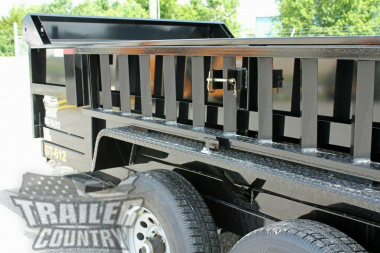 New NEW 6x12 Tandem Hydraulic Dump Trailer w/ Combo Spreader / Barn Gate, Ramps
