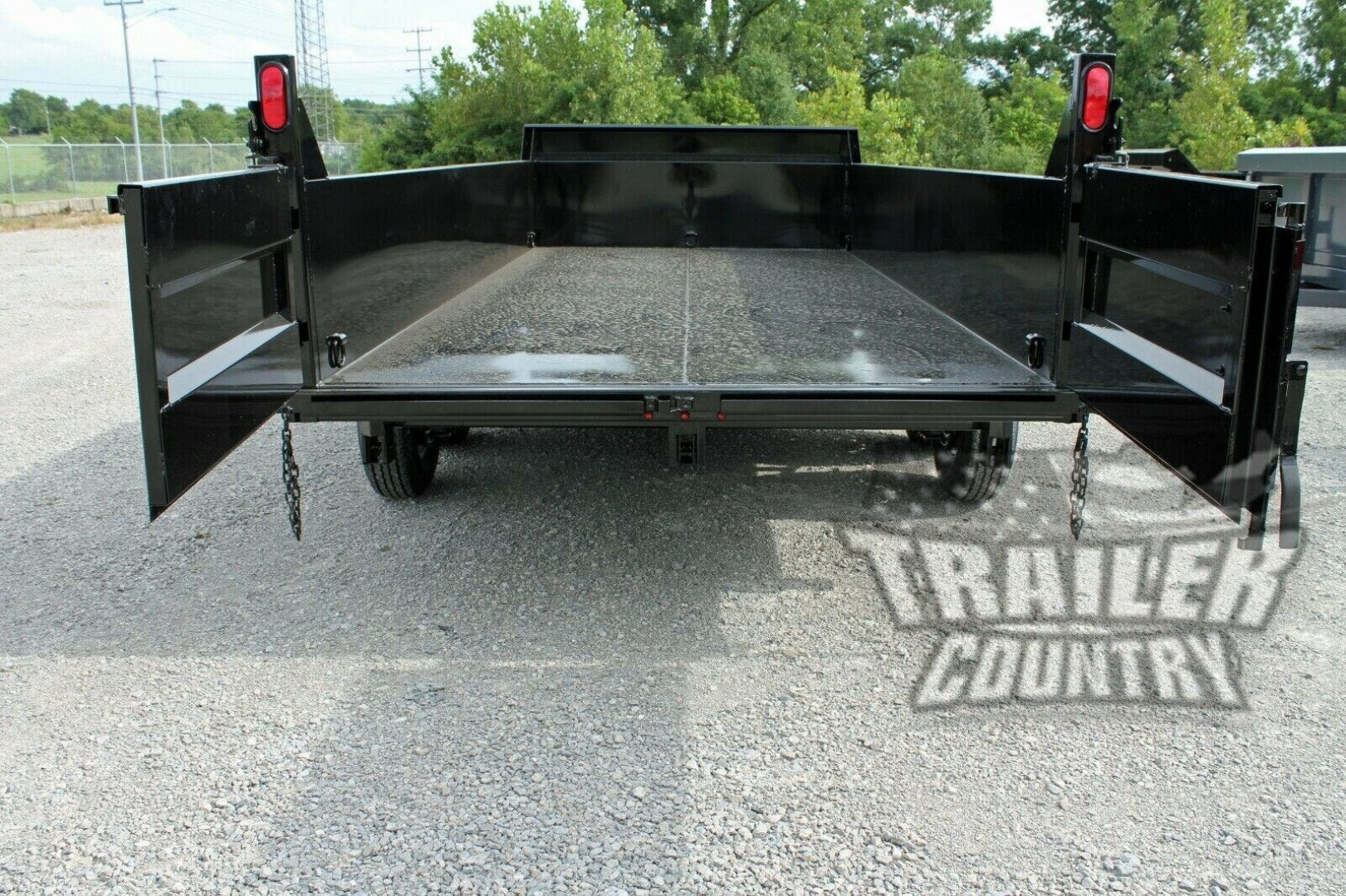 New Brand New 7' x 16' Bumper Pull Hydraulic Dump Trailer w/ 24" High Sides