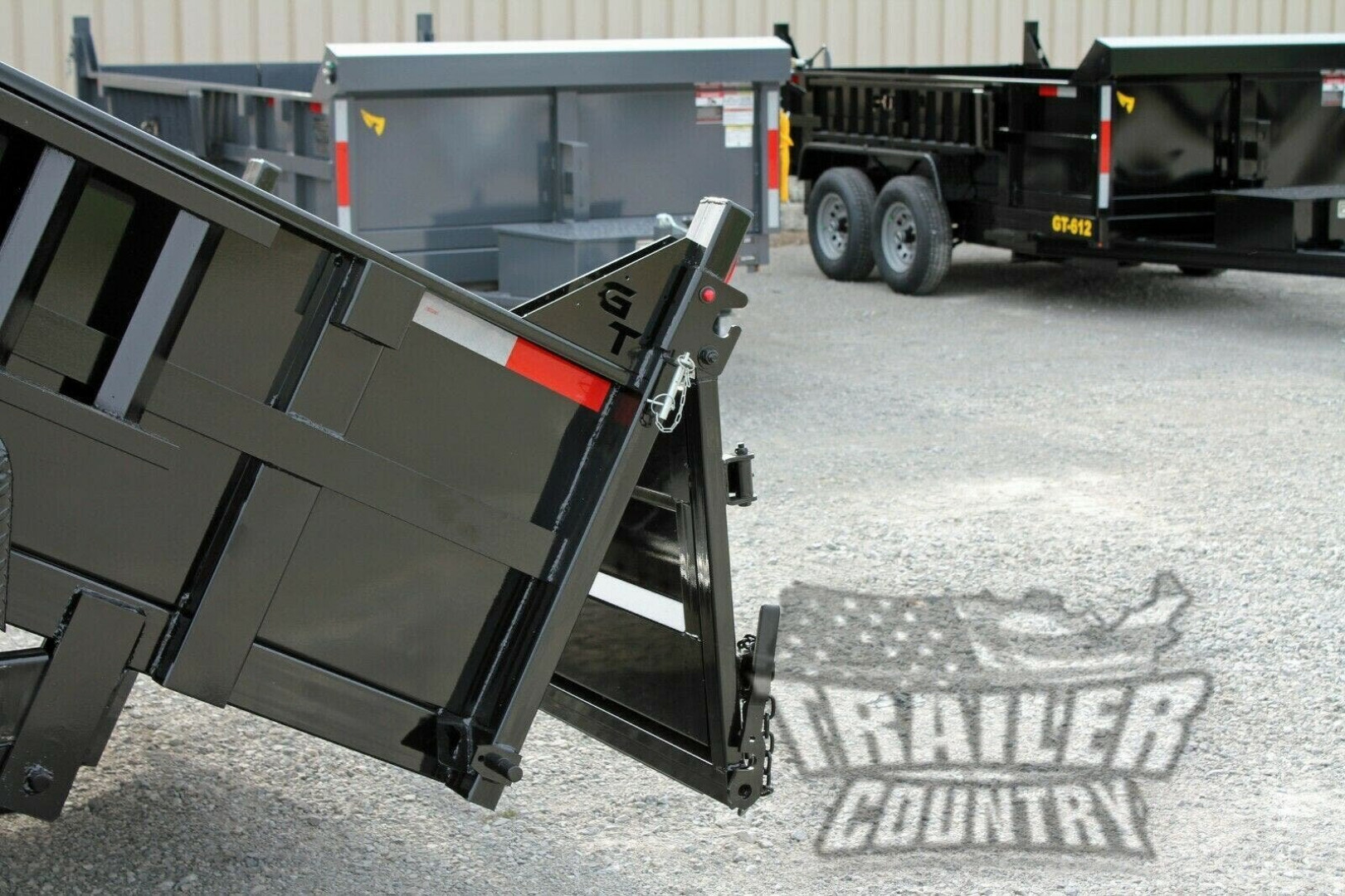 New Brand New 7' x 16' Bumper Pull Hydraulic Dump Trailer w/ 24" High Sides