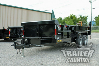 New Brand New 7' x 16' Bumper Pull Hydraulic Dump Trailer w/ 24" High Sides