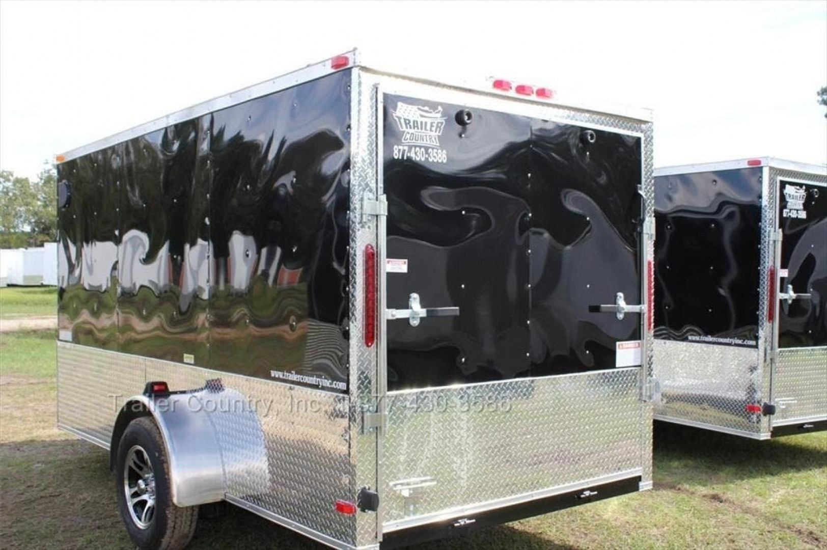 New 2026 Brand New Model 6 X 12 Single Axle, V-Nosed Enclosed Motorcycle Cargo Trailer