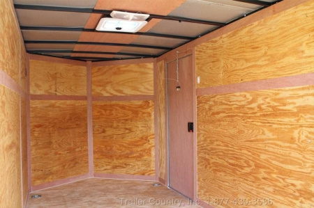 New 2026 Brand New Model 6 X 12 Single Axle, V-Nosed Enclosed Motorcycle Cargo Trailer