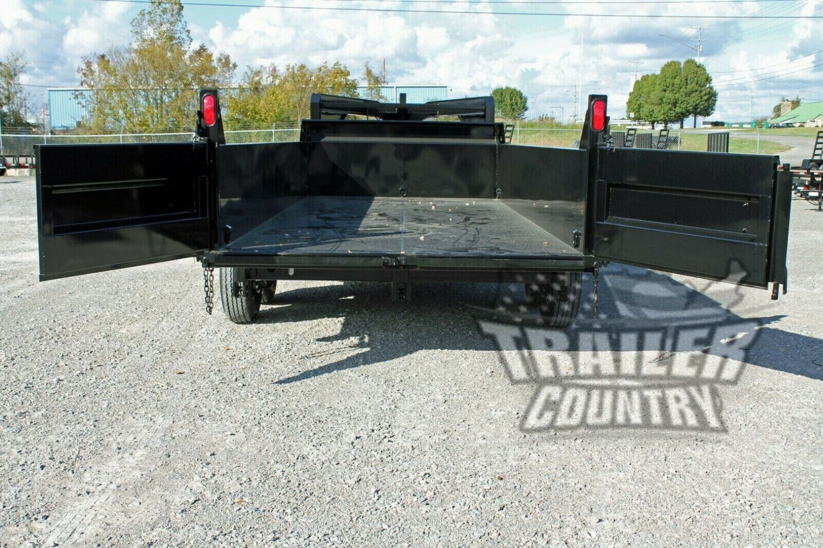 New NEW GN 7 x 16 Dual Cylinder Hydraulic Dump Trailer w/ Combo Spreader Gate