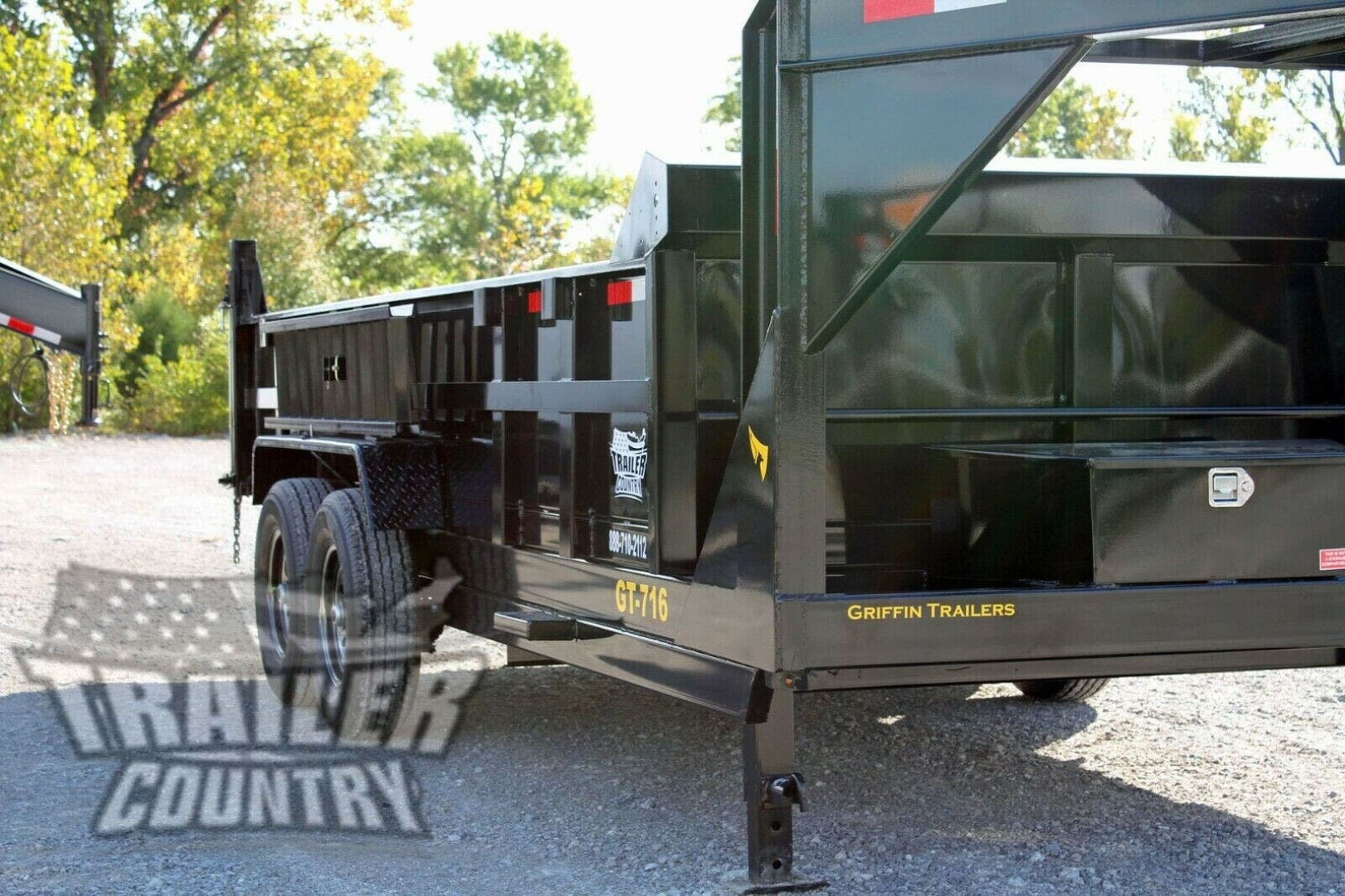 New NEW GN 7 x 16 Dual Cylinder Hydraulic Dump Trailer w/ Combo Spreader Gate