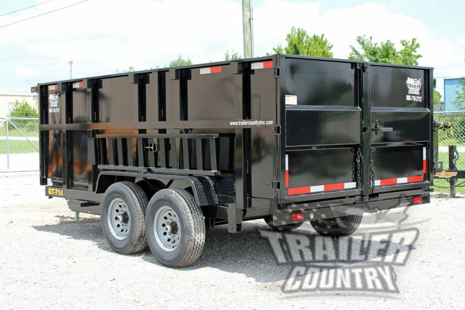 New Brand New 7' x 14'  Hydraulic Dump Trailer w/ 36" High Sides