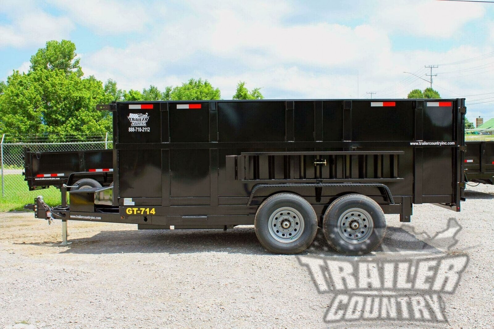 New Brand New 7' x 14'  Hydraulic Dump Trailer w/ 36" High Sides