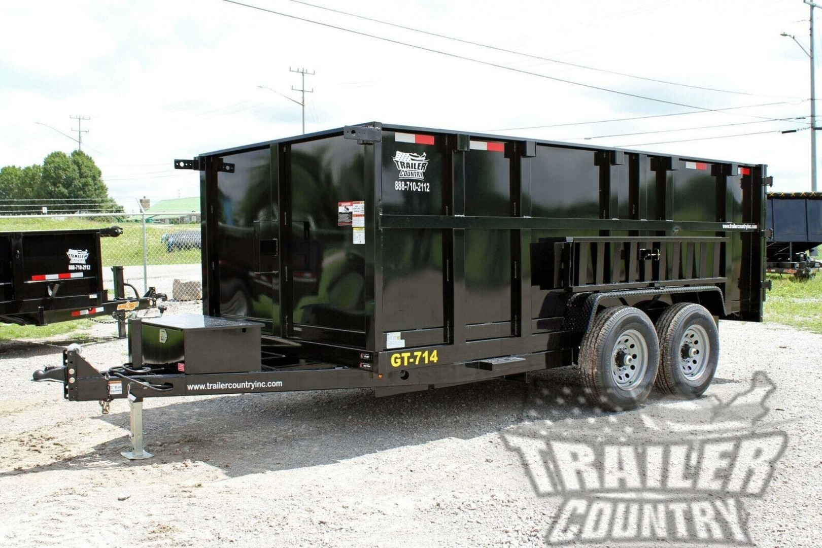 New Brand New 7' x 14'  Hydraulic Dump Trailer w/ 36" High Sides
