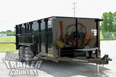 New Brand New 7' x 14'  Hydraulic Dump Trailer w/ 36" High Sides