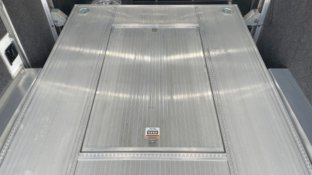 Used 2021 ATC 22' Quest ST305 White Stacker Car Hauler Trailer-- Escape Door, Winch, Spare