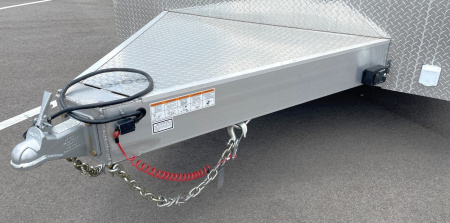 Used 2021 ATC 22' Quest ST305 White Stacker Car Hauler Trailer-- Escape Door, Winch, Spare