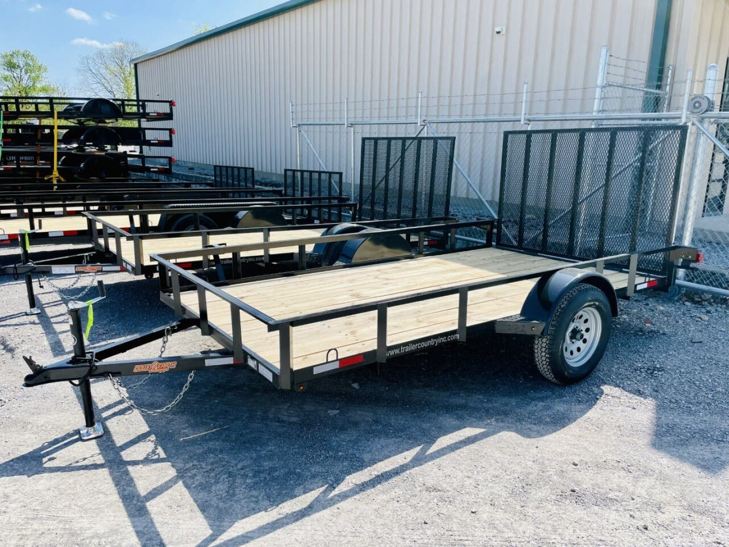 New Brand NEW 76" x 12' UTILITY TRAILER with Fold Down Ramp Gate, Single Axle