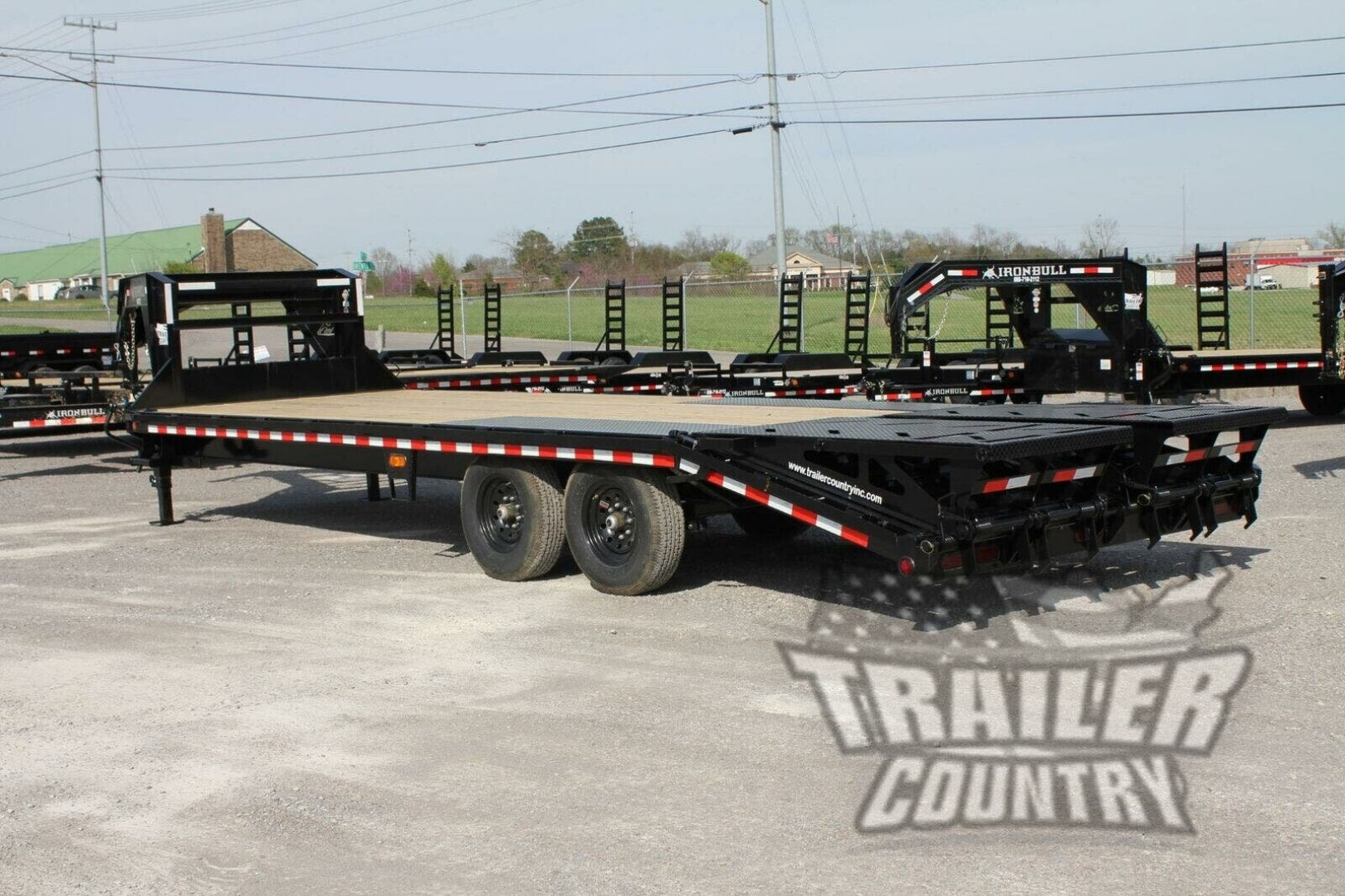 New 2026 New 8' x 30' (25' + 5') Heavy Duty 14K Tandem Axle Gooseneck Equipment Hauler Trailer w/ Rampage Ramps.