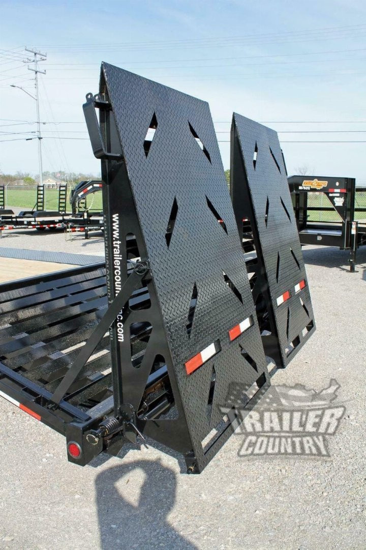 New 2026 New 8' x 30' (25' + 5') Heavy Duty 14K Tandem Axle Gooseneck Equipment Hauler Trailer w/ Rampage Ramps.