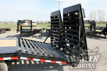 New 2026 New 8' x 30' (25' + 5') Heavy Duty 14K Tandem Axle Gooseneck Equipment Hauler Trailer w/ Rampage Ramps.