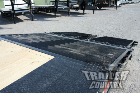 New 2026 New 8' x 30' (25' + 5') Heavy Duty 14K Tandem Axle Gooseneck Equipment Hauler Trailer w/ Rampage Ramps.