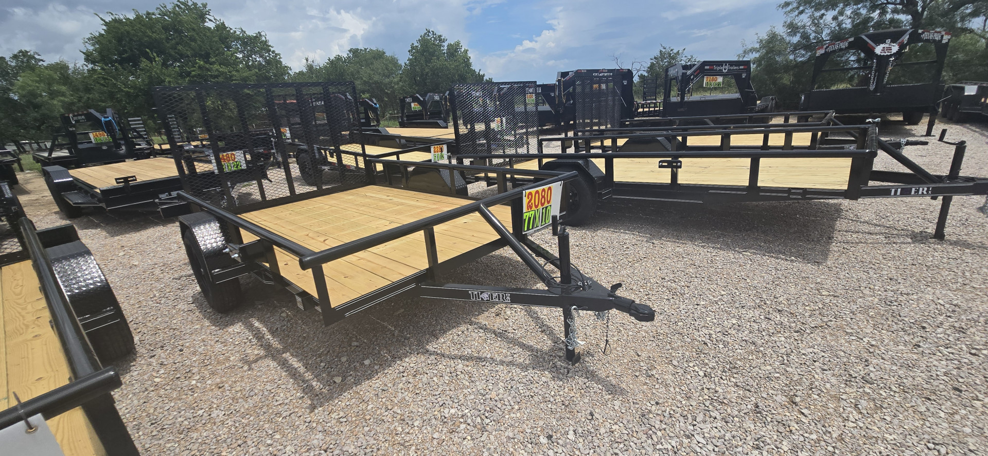 New 2025 Tiger Trailers 77" X 10' Utility Trailer