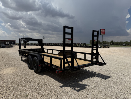 New 2026 PJ 83"x20' Gooseneck Angle Pipetop Trailer – P8