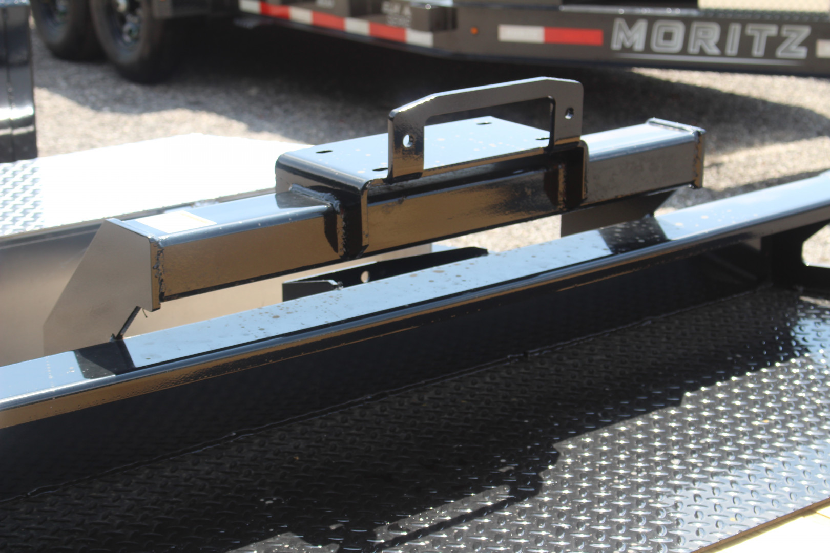 New 2025 Moritz 7' x 16' + 6' Low Pro - Hydraulic Power Tail - Equipment Trailer - 16000# GVW