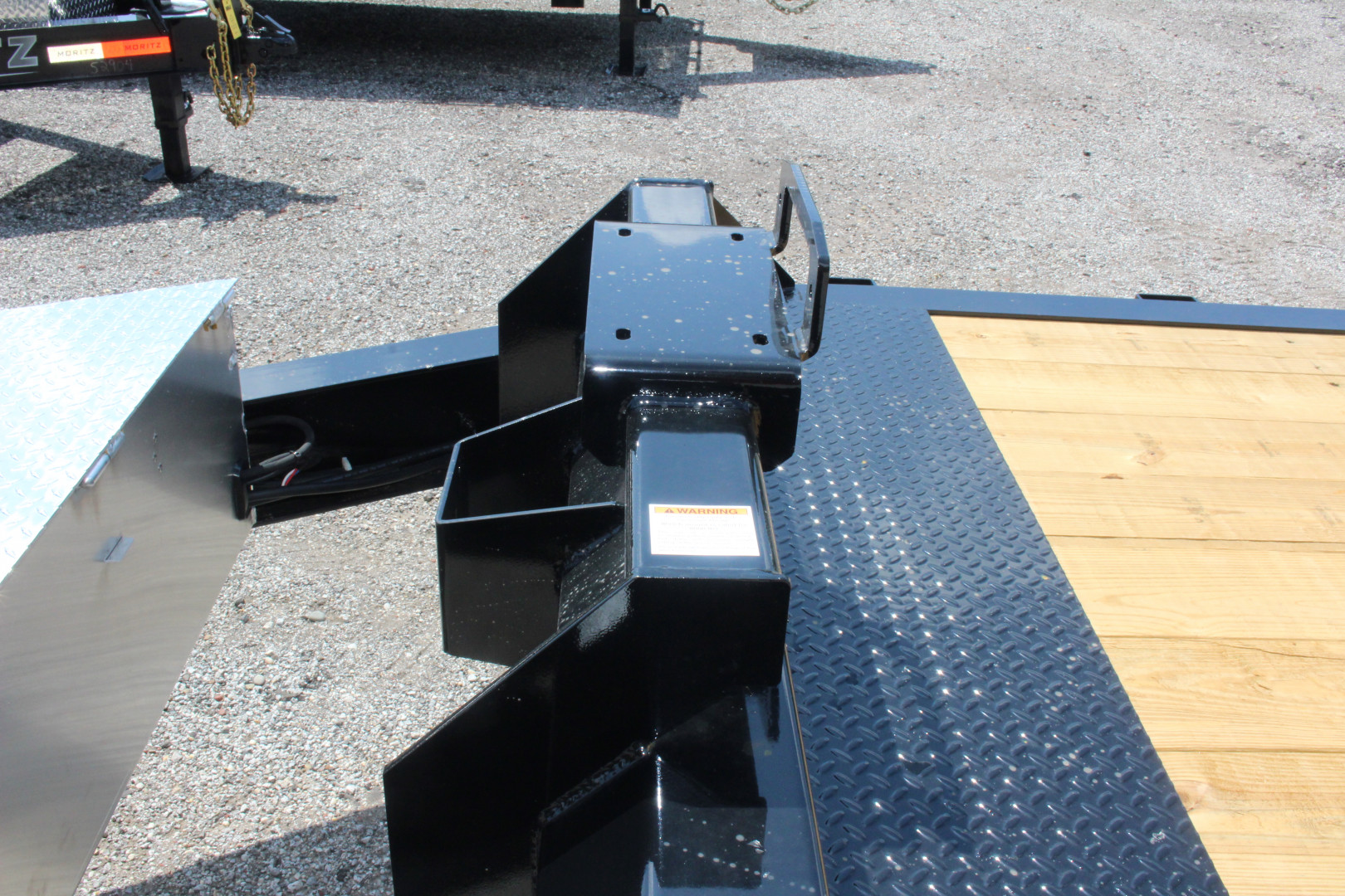 New 2025 Moritz 7' x 16' + 6' Low Pro - Hydraulic Power Tail - Equipment Trailer - 16000# GVW