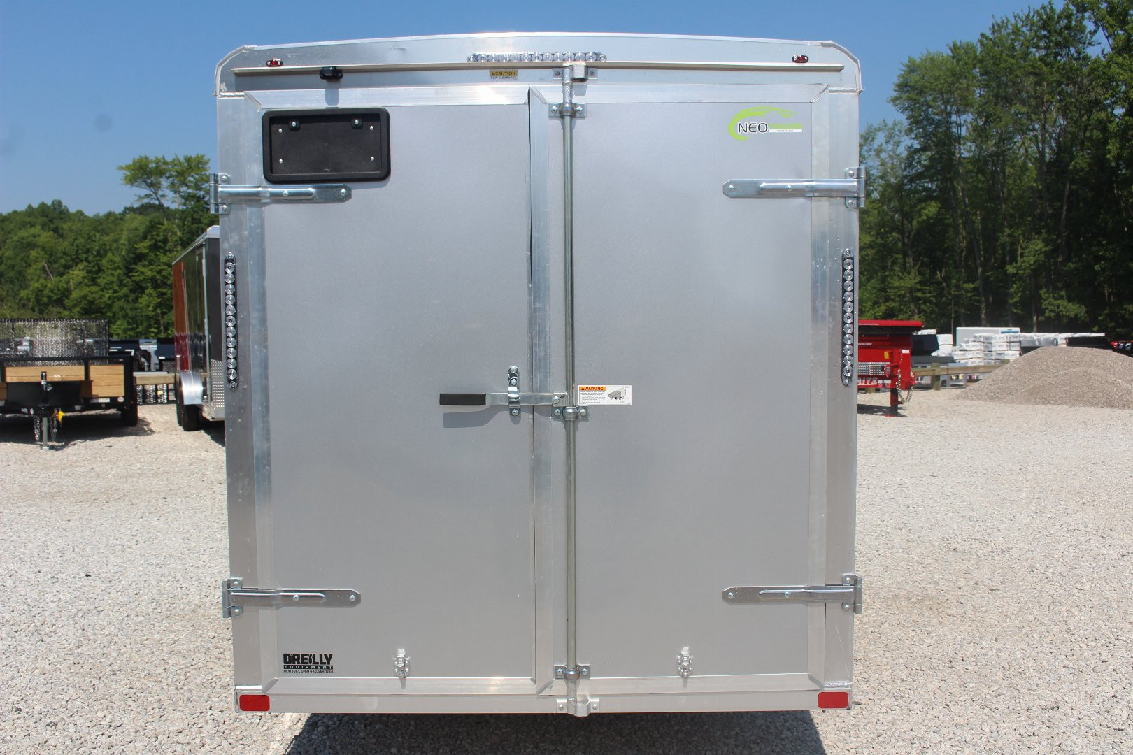 New 2025 NEO Trailers NAV 6' x 12' Aluminum Enclosed Cargo Trailer - Double Rear Door - 6' INTERIOR HEIGHT - 2990# GVW