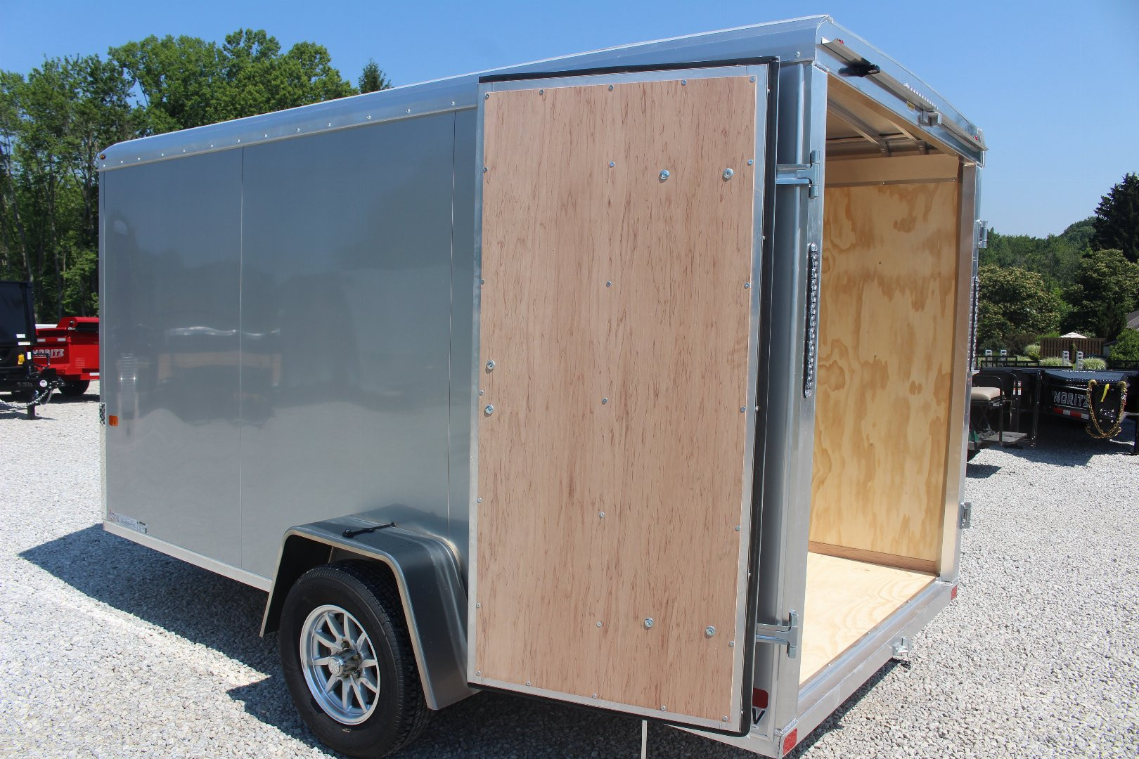New 2025 NEO Trailers NAV 6' x 12' Aluminum Enclosed Cargo Trailer - Double Rear Door - 6' INTERIOR HEIGHT - 2990# GVW