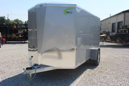 New 2026 NEO Trailers NAV 6' x 12' Aluminum Enclosed Cargo Trailer - Double Rear Door - 6' INTERIOR HEIGHT - 2990# GVW