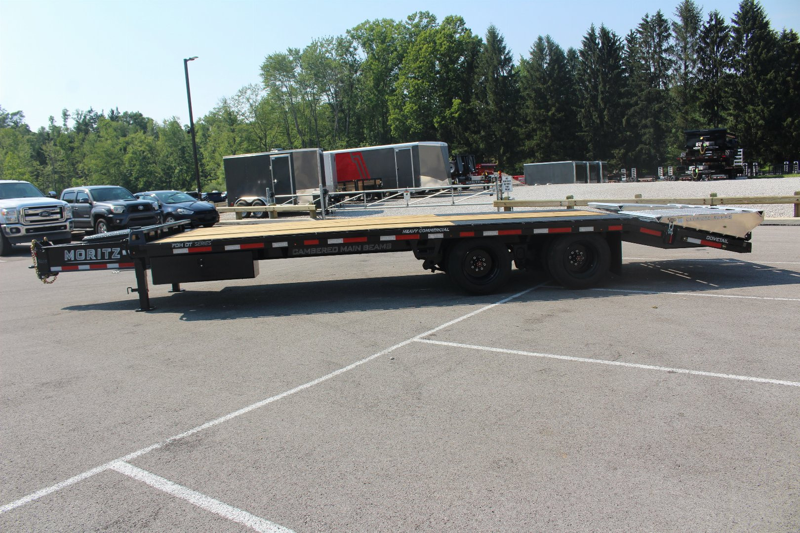 New 2025 Moritz FDPH DT 20' + 5' - Pintle Ring Deckover Equipment Trailer - 25900# GVW