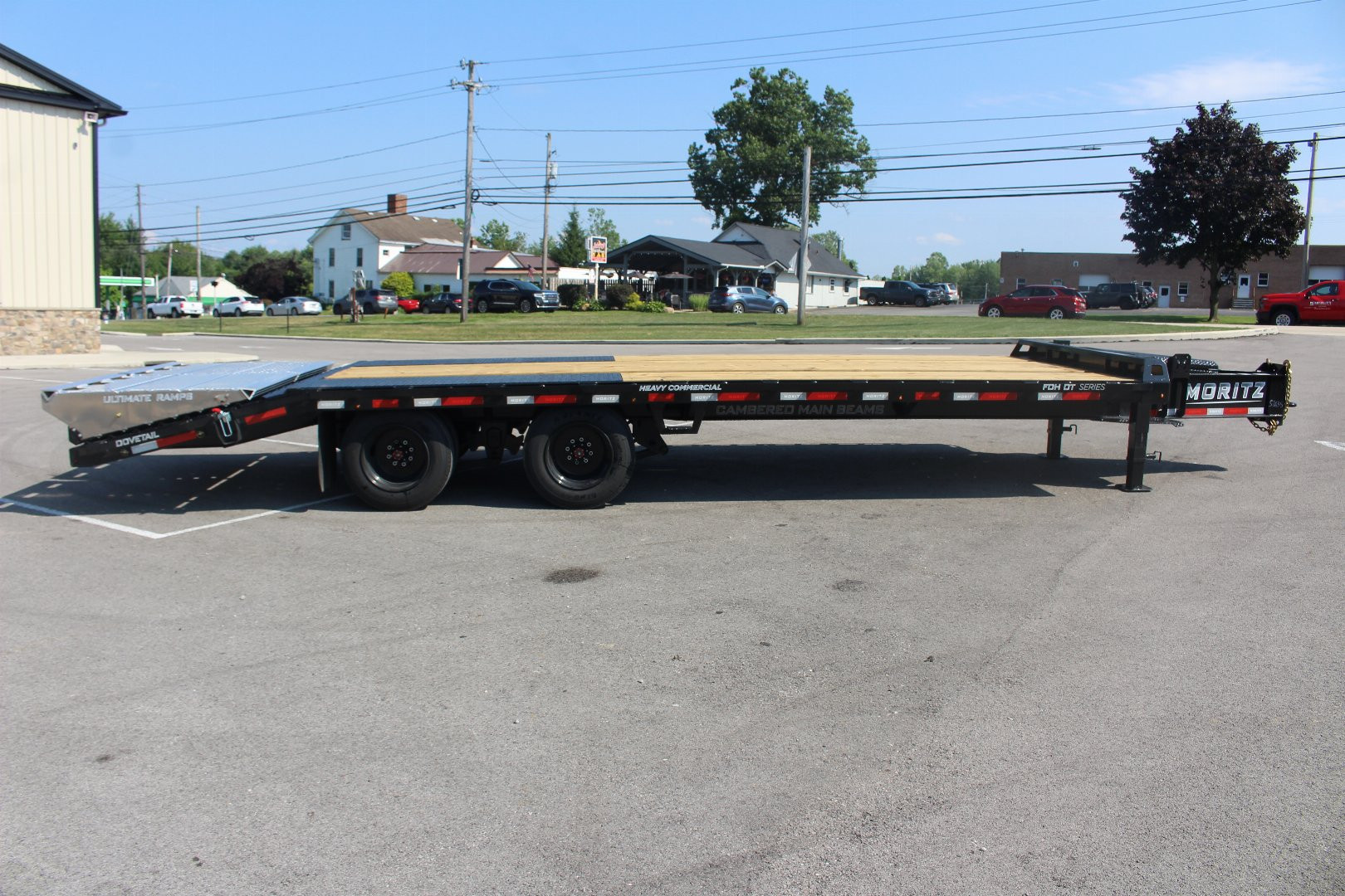 New 2025 Moritz FDPH DT 20' + 5' - Pintle Ring Deckover Equipment Trailer - 25900# GVW