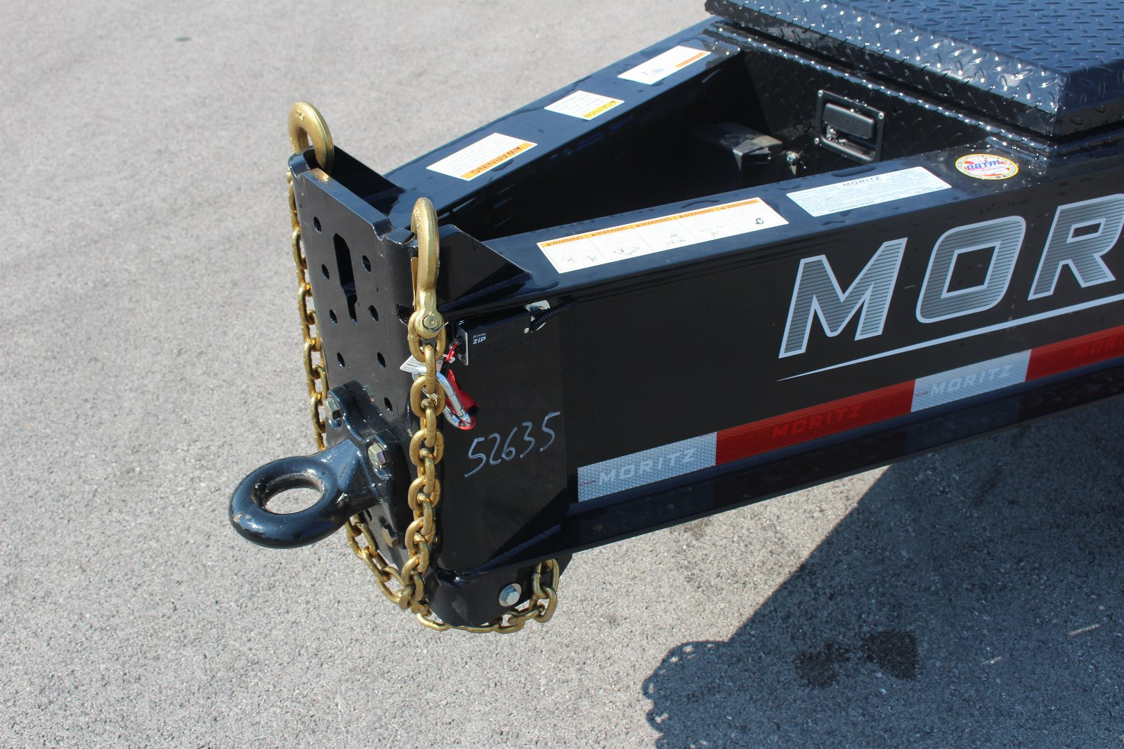 New 2025 Moritz FDPH DT 20' + 5' - Pintle Ring Deckover Equipment Trailer - 25900# GVW