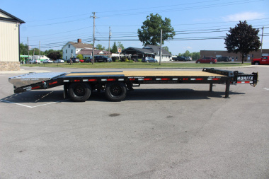 New 2025 Moritz FDPH DT 20' + 5' - Pintle Ring Deckover Equipment Trailer - 25900# GVW