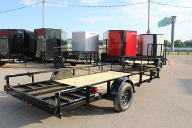 New 2025 Top Hat Trailers 14'x77" DSA Utility Trailer