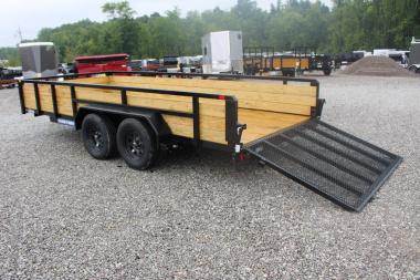 New 2025 Sure-Trac 7' x 16' 3-Board High Side Utility Trailer - 7000# GVW