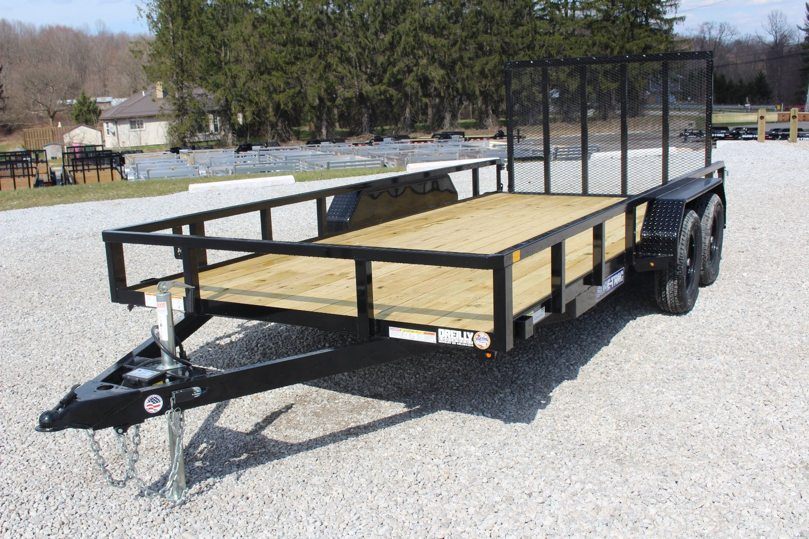 New 2025 Sure-Trac 7' x 16' Tandem Axle Tube Top Utility Trailer - 7000# GVW