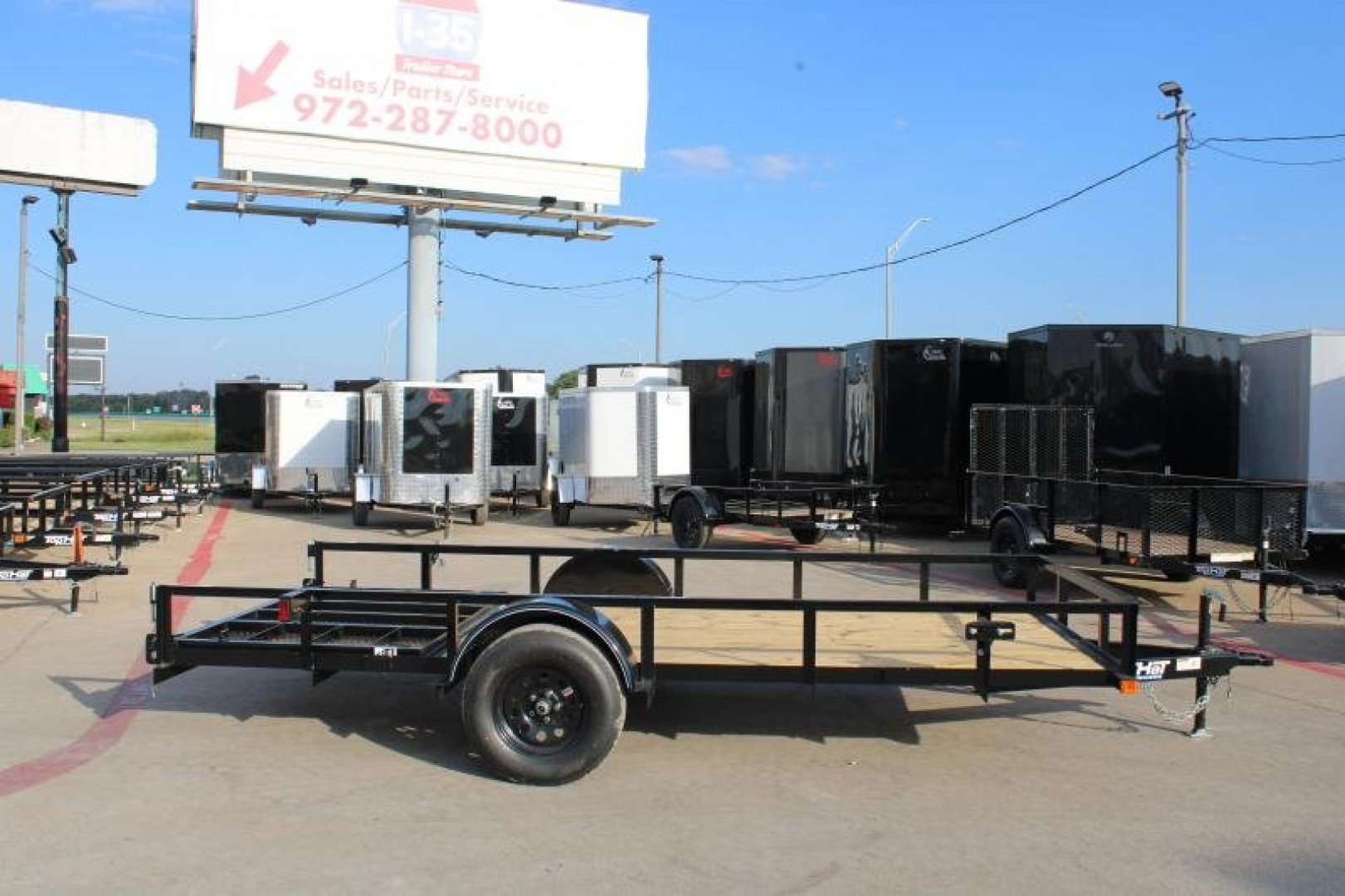 New 2025 Top Hat Trailers 14'x77" DSA Utility Trailer