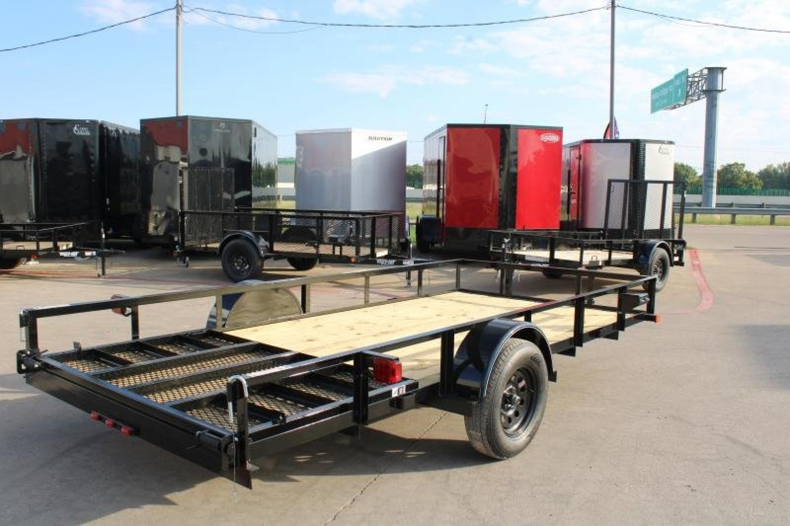 New 2025 Top Hat Trailers 14'x77" DSA Utility Trailer