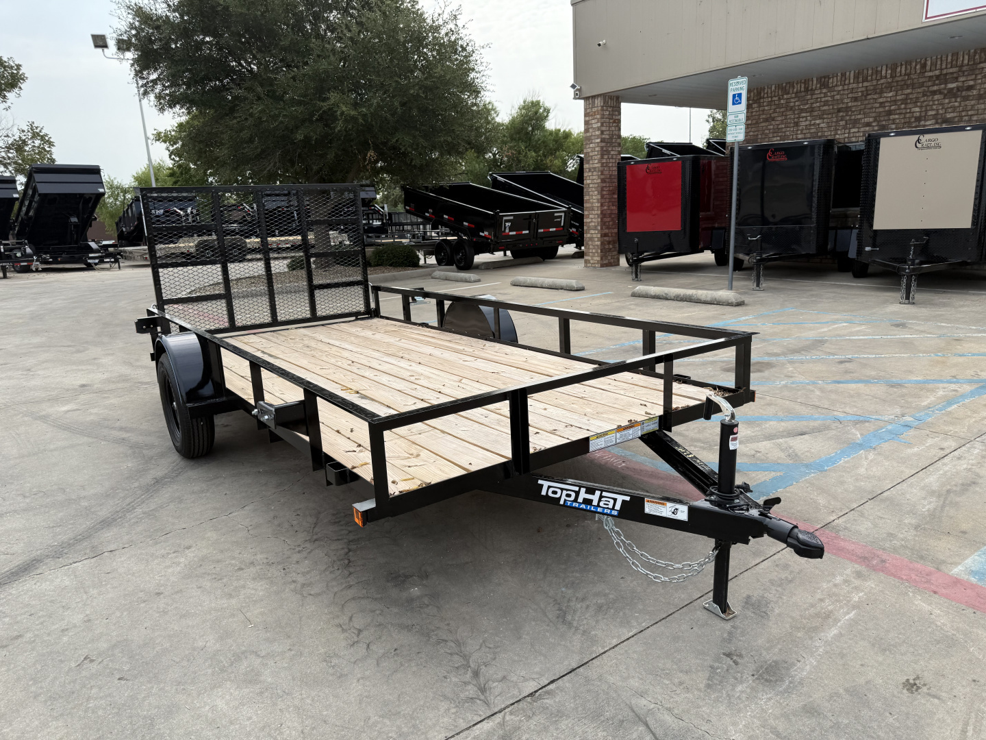 New 2025 Top Hat Trailers 14'x77" DSA Utility Trailer